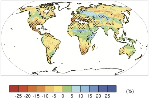 soil moisture change